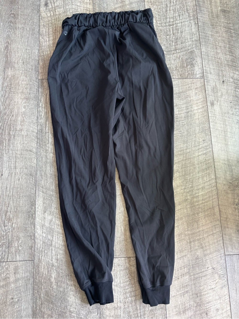 lululemon athletica Men's Black Elastic Waist Joggers